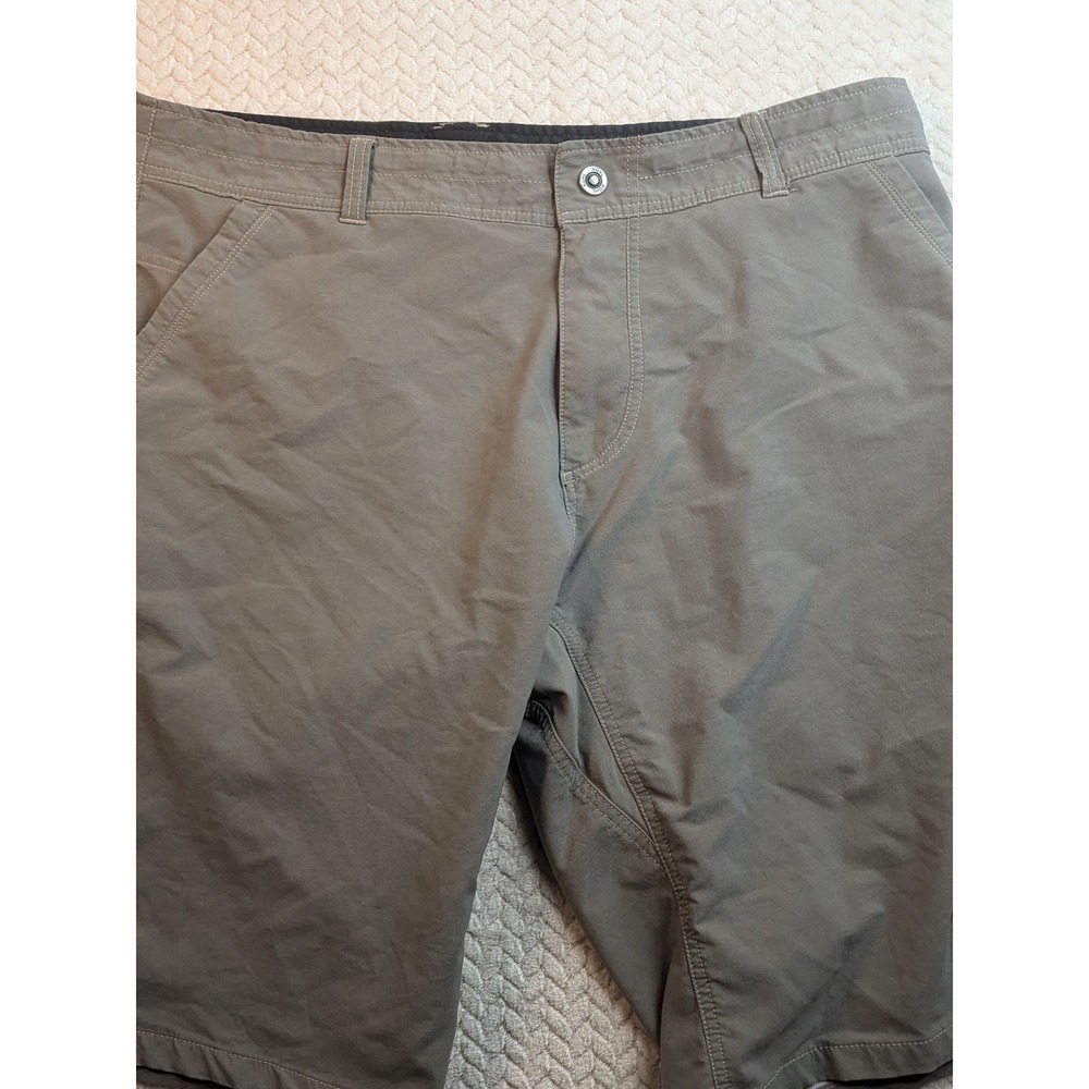Kuhl Mens 40 Khaki Convertible Hiking Travel Outdoor‎ Shorts Broken Belt Loop
